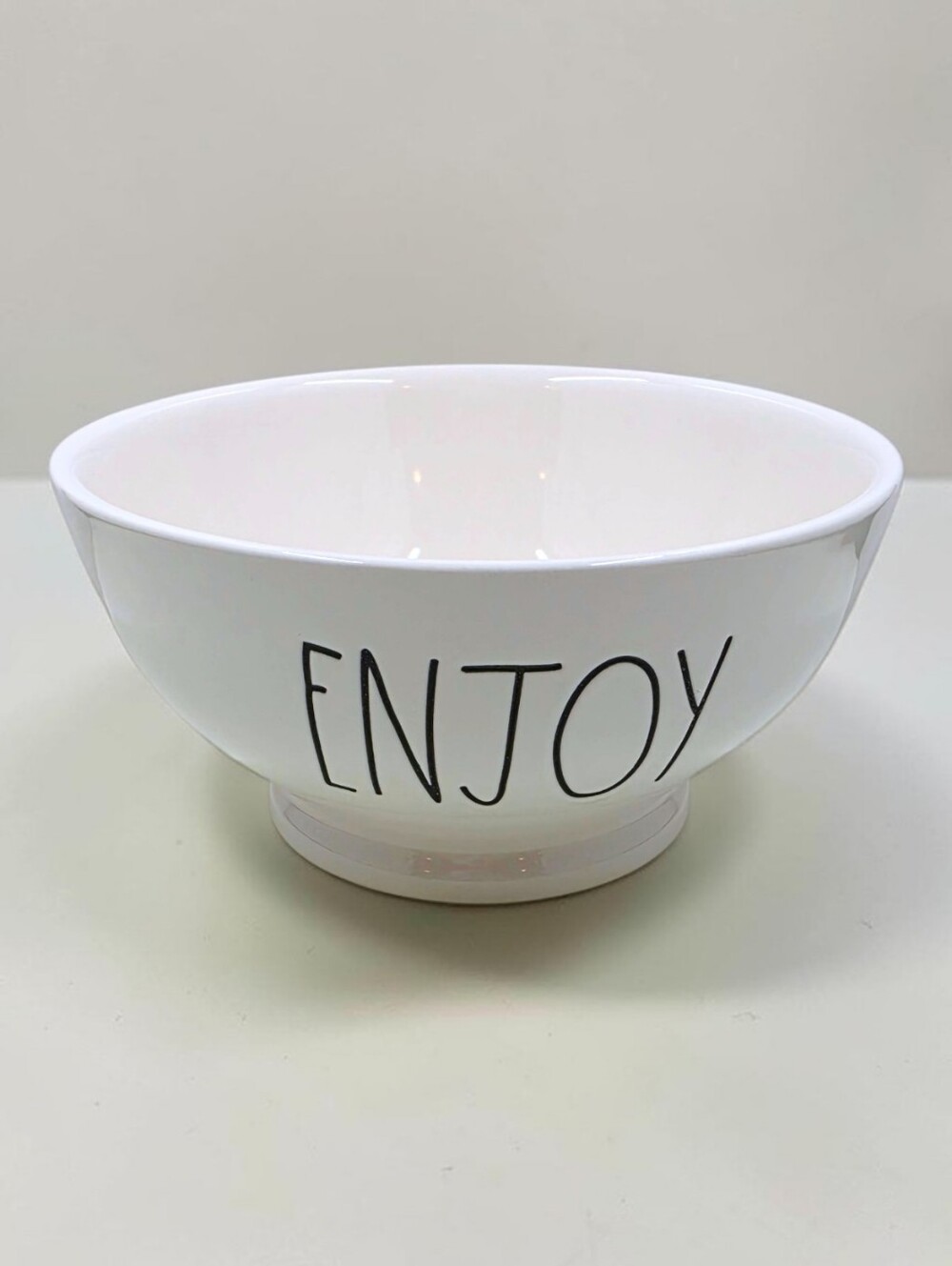 Magenta Rae Dunn ENJOY All Purpose Bowl Artisan Collection Glazed Ceramic